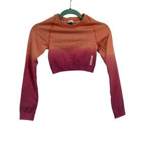 Gymshark Adapt Seamless Cropped Ombre Dip-Dye Top‎ Size XS